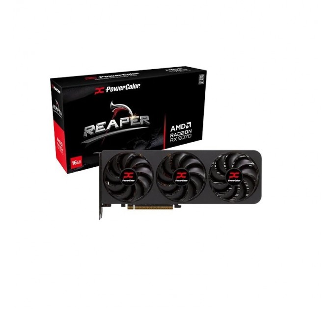Відеокарта AMD Radeon RX 9070 16GB GDDR6 Reaper PowerColor (RX 9070 16G-A)