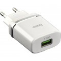 HOCO Зарядний пристрій HOCO C12Q Smart QC3.0 charger White (6931474716262)
