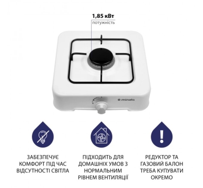 Minola Настільна плита Minola TGH 100 WH