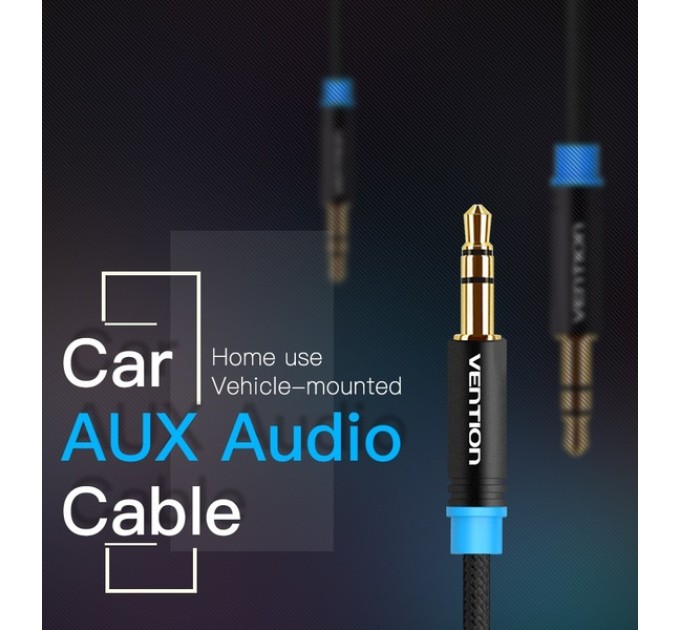 Vention Кабель Vention 3.5 мм - 3.5 мм (M/M), 1.5 м, Black (P350AC150-B-M)