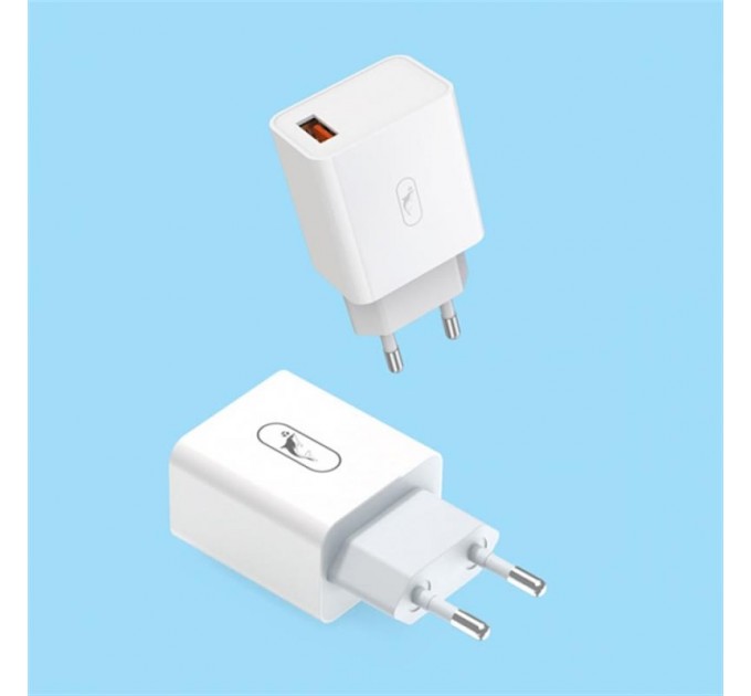 SkyDolphin Зарядний пристрій SkyDolphin SC31 QC3.0 (1USB, 3.5A) White (MZP-000154)