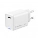 ColorWay Мережевий зарядний пристрій ColorWay GaN Mini 65W PD Port PPS USB-C White (CW-CHS049PD-WT)
