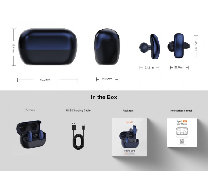 iMiki Bluetooth-гарнітура iMiki SP1 Blue