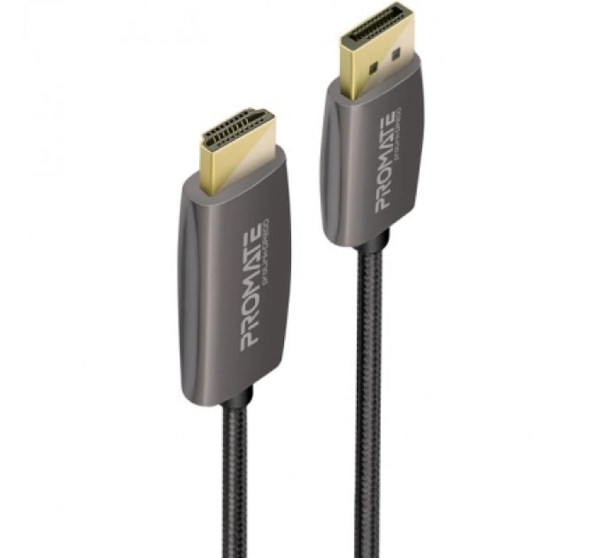 Promate Кабель мультимедійний DisplayPort to HDMI prolink-dp200.black Promate (prolink-dp200.black)