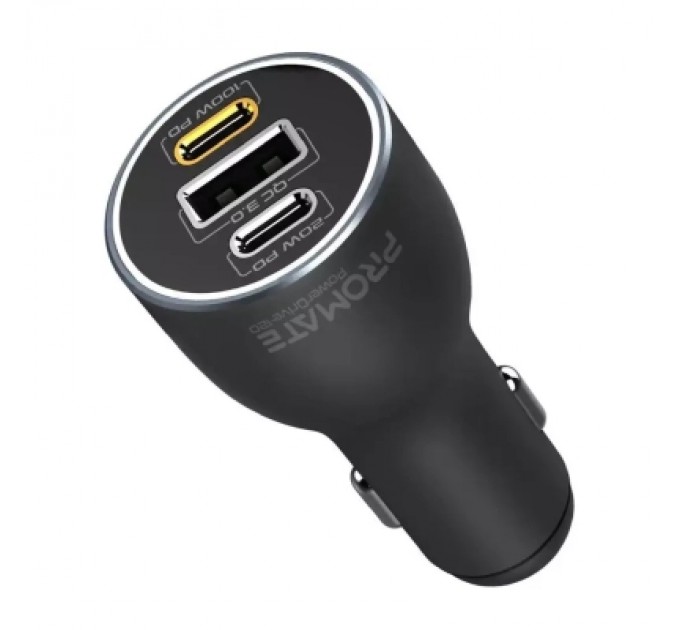 Promate Зарядний пристрій Promate powerdrive-120.black