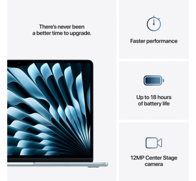 Apple Ноутбук Apple MacBook Air 13 M4 A3240 Sky Blue (MC6T4UA/A)