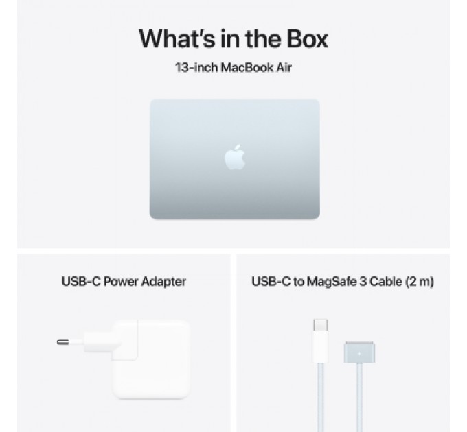 Apple Ноутбук Apple MacBook Air 13 M4 A3240 Sky Blue (MC6T4UA/A)