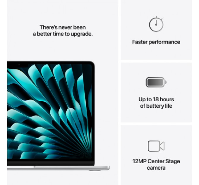 Apple Ноутбук Apple MacBook Air 13 M4 A3240 Silver (MC654UA/A)
