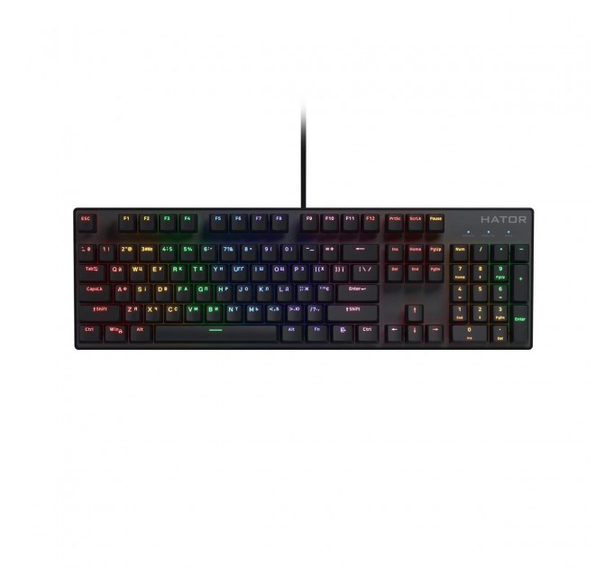 Hator Клавіатура Hator Icefall Mecha Rainbow USB Black (HTK104UA)