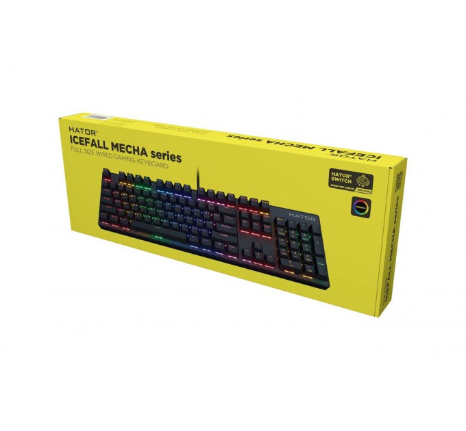 Hator Клавіатура Hator Icefall Mecha Rainbow USB Black (HTK104UA)