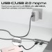 Promate Дата кабель USB-C to USB-C portlink-c3.black Promate (portlink-c3.black)