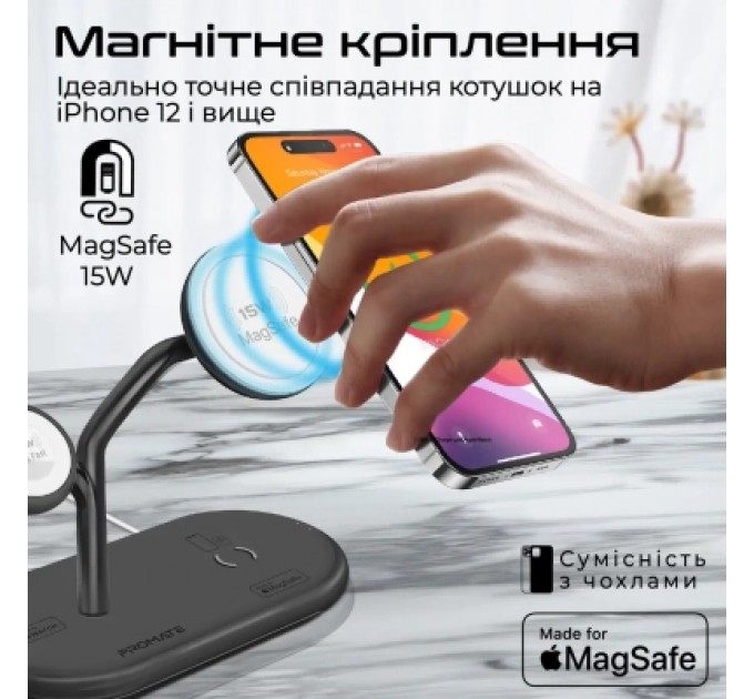 Promate Зарядний пристрій Promate synergy-pro.black