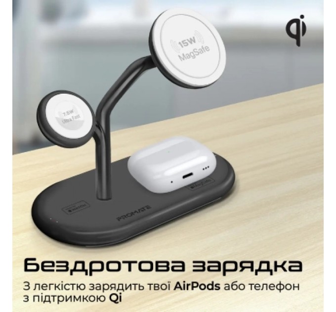 Promate Зарядний пристрій Promate synergy-pro.black