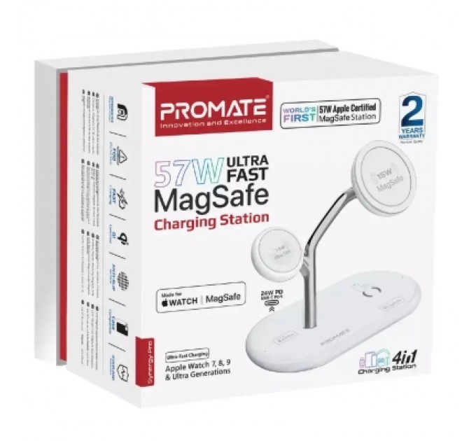 Promate Зарядний пристрій Promate synergy-pro.white
