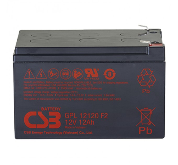 CSB Батарея до ДБЖ CSB 12В 12 Аг (GPL12120 F2)
