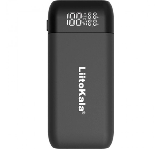 Liitokala Зарядний пристрій для акумуляторів Liitokala 2 Slots, w func. Powerbank/PD/QC, USB/Type-C, LED disp, 18650/21700 (Lii-MP2)