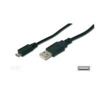 Дата кабель USB 2.0 AM to Micro 5P 1.8m Digitus (AK-300127-018-S)