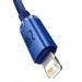 Baseus Кабель Baseus Crystal Shine USB - Lightning, 2.4A, 2м Blue (CAJY000103)