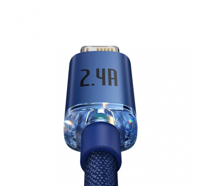 Baseus Кабель Baseus Crystal Shine USB - Lightning, 2.4A, 2м Blue (CAJY000103)