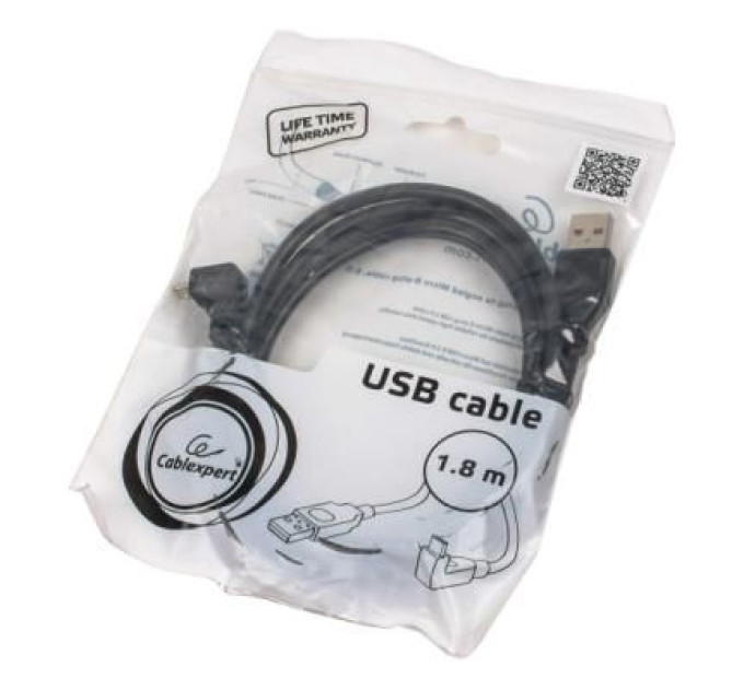Cablexpert Дата кабель USB 2.0 Micro 5P to AF 1.8m Cablexpert (CCP-mUSB2-AMBM90-6)