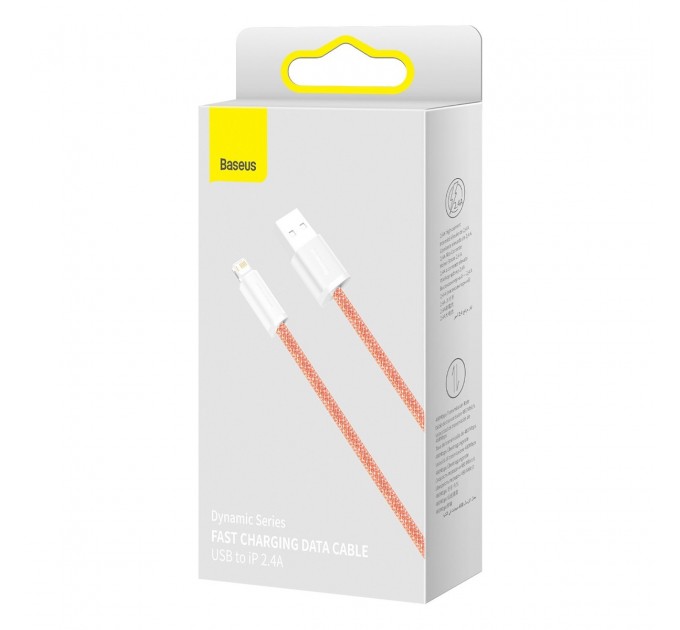 Baseus Кабель Baseus Dynamic USB - Lightning, 2.4A, 1м Orange (CALD000407)
