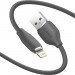 Baseus Кабель Baseus Jelly Liquid Silica Gel USB - Lightning (M/M), 2.4 A, 2 м, Black (CAGD000101)