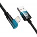 Baseus Кабель Baseus MVP 2 USB - Lightning, 2.4A, 1м Black/Blue (CAVP000021)