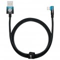 Baseus Кабель Baseus MVP 2 USB - Lightning, 2.4A, 1м Black/Blue (CAVP000021)