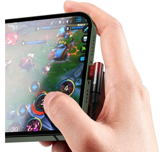 Baseus Кабель Baseus MVP 2 USB - Lightning, 2.4A, 1м Black/Red (CAVP000020)