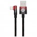 Baseus Кабель Baseus MVP 2 USB - Lightning, 2.4A, 1м Black/Red (CAVP000020)