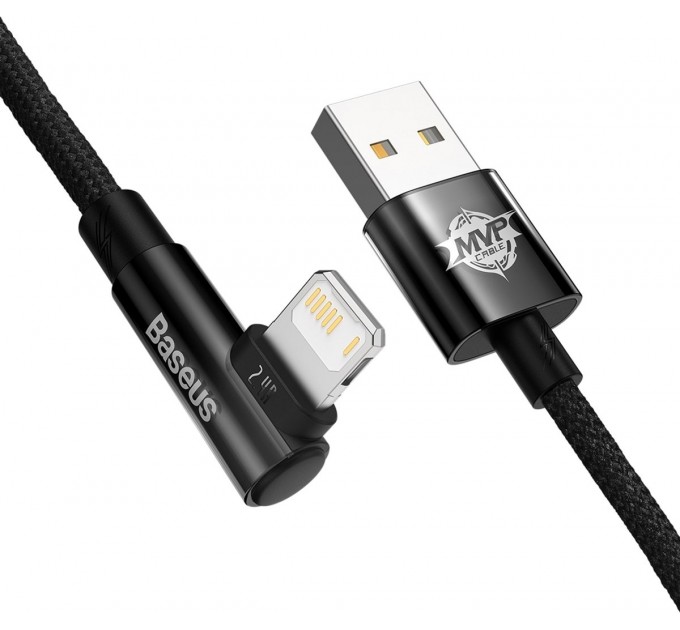 Baseus Кабель Baseus MVP 2 USB - Lightning, 2.4A, 2м Black (CAVP000101)