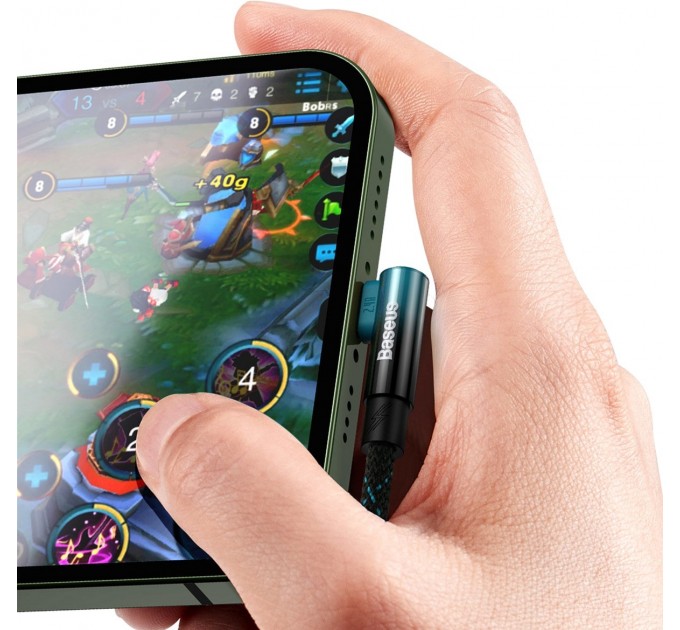 Baseus Кабель Baseus MVP 2 USB - Lightning, 2.4A, 2м Black/Blue (CAVP000121)