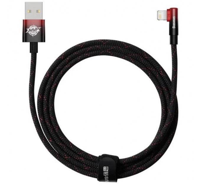 Baseus Кабель Baseus MVP 2 USB - Lightning, 2.4A, 2м Black/Red (CAVP000120)