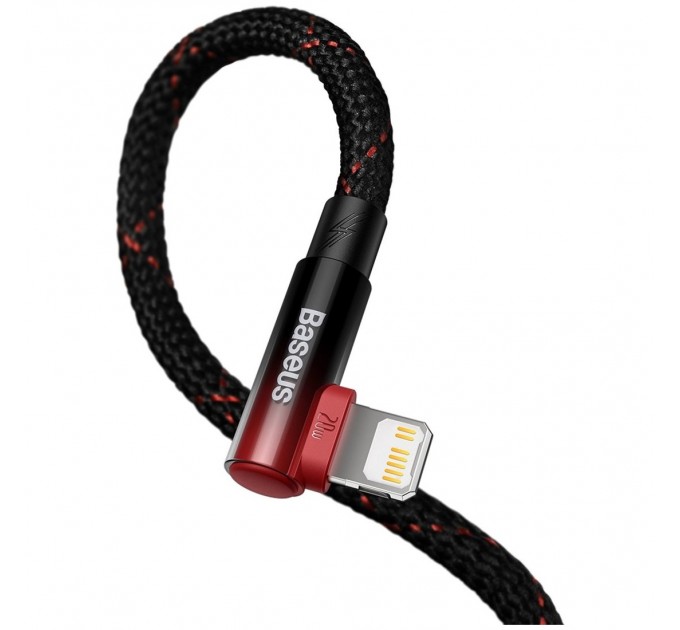 Baseus Кабель Baseus MVP 2 USB Type-C - Lightning, 20W, 1м Black/Red (CAVP000220)