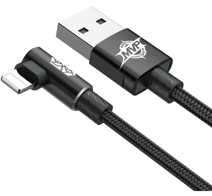 Baseus Кабель Baseus MVP USB - Lightning, 1.5A, 2м Black (CALMVP-A01)