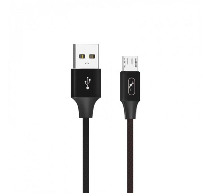 SkyDolphin Кабель SkyDolphin S55V Neylon USB - micro USB (M/M), 1 м, Black (SDUSB-000438)