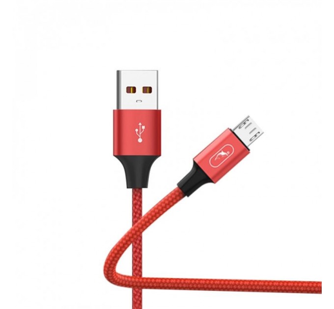 SkyDolphin Кабель SkyDolphin S55V Neylon USB - micro USB (M/M), 1 м, Red (SDUSB-000439)