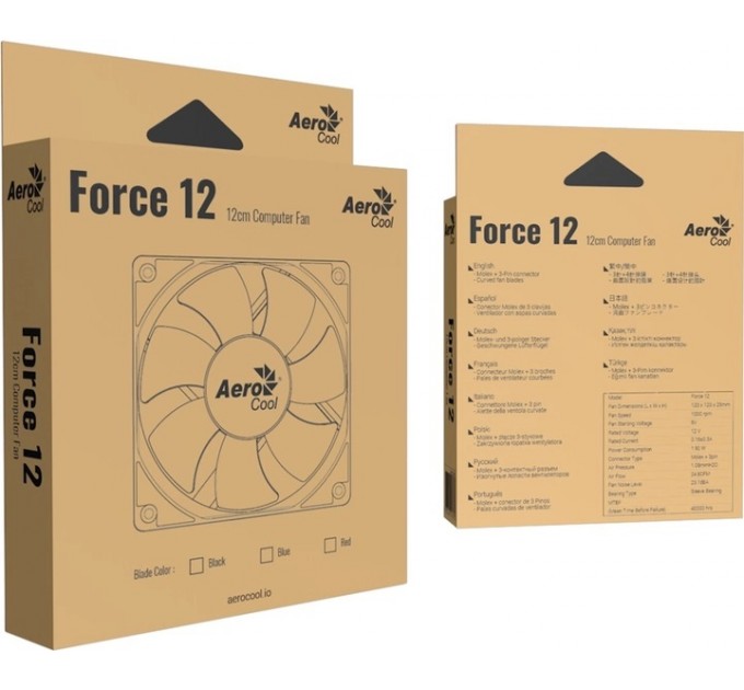 AeroCool Вентилятор AeroCool Force 12 PWM Black (ACF3-FC01110.11)