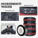 Poputchik Чохол для зберігання автомобільних коліс Poputchik М R14-17, 4 шт (16-001/4шт)
