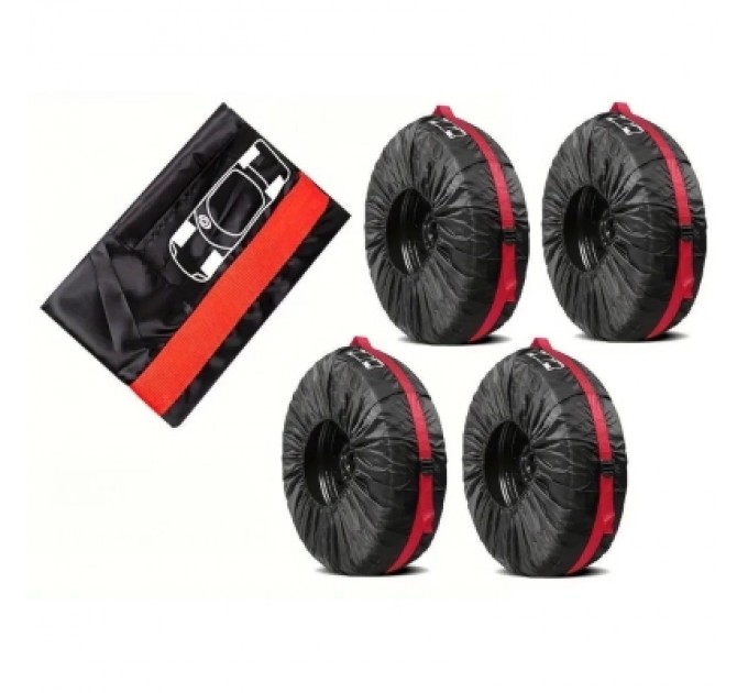 Poputchik Чохол для зберігання автомобільних коліс Poputchik М R14-17, 4 шт (16-001/4шт)