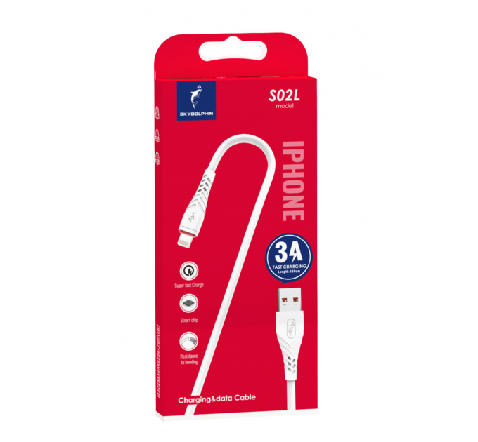 SkyDolphin Кабель SkyDolphin S02L USB - Lightning (M/M), 1 м, White (SDUSB-000586)