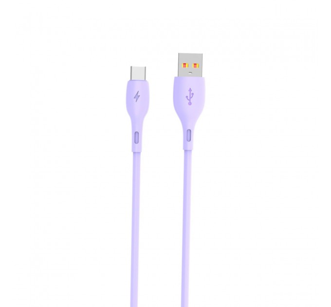 SkyDolphin Кабель SkyDolphin S22T Soft Silicone USB - USB Type-C (M/M), 1 м, Violet (SDUSB-000603)