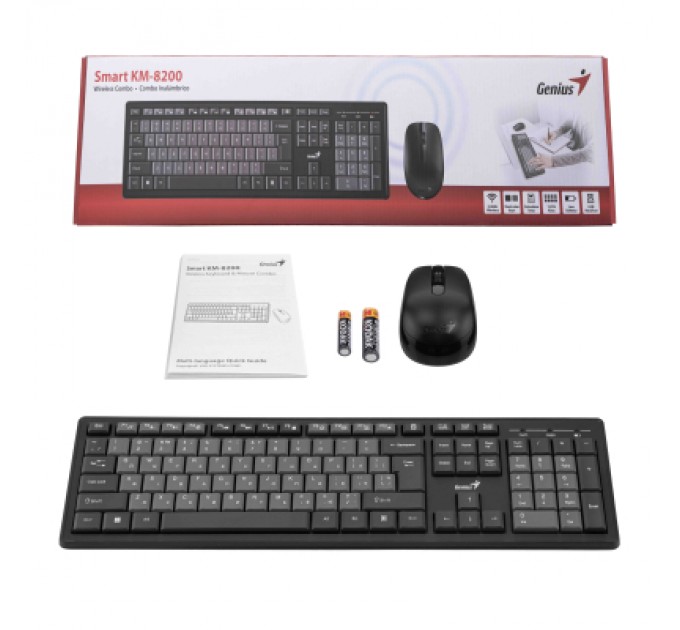 Genius Комплект Genius KM-8200 Wireless UA Black (31340003428)