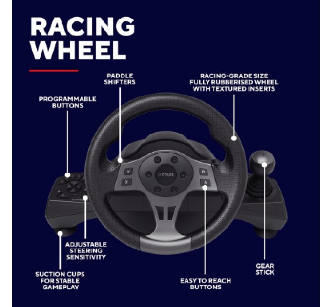 Trust Кермо Trust GXT 289 Movi PC/PS4/PS3/Xbox/Nintendo Switch (25122)