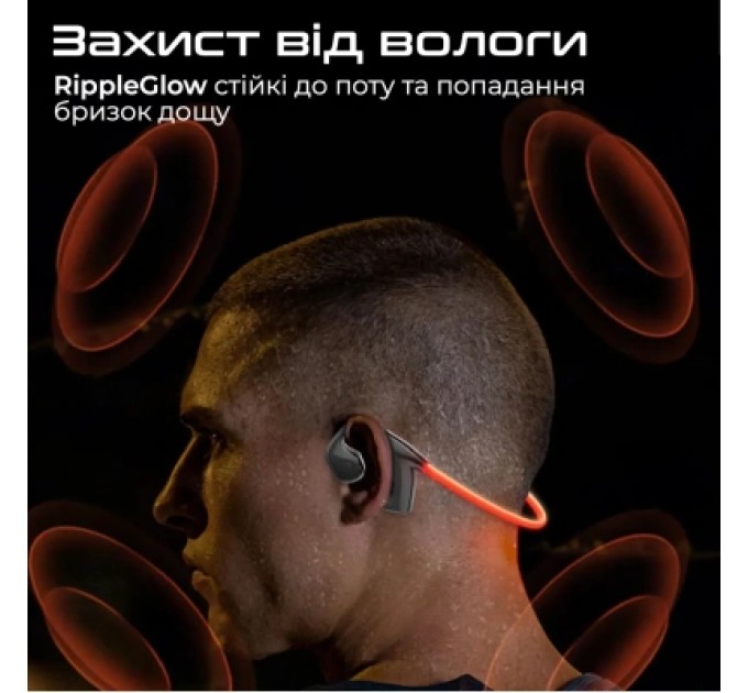 Навушники Promate RippleGlow Black (rippleglow.black)