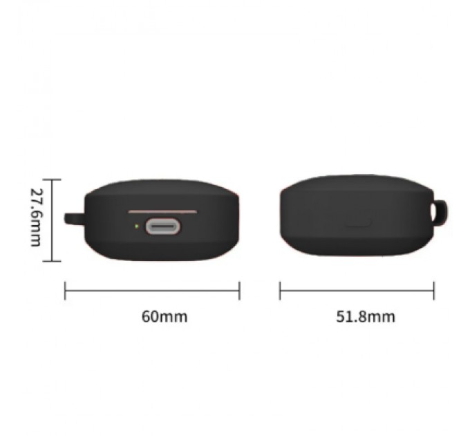 Чохол для навушників BeCover Silicon для Xiaomi Redmi Buds 6 Active Black (712012)