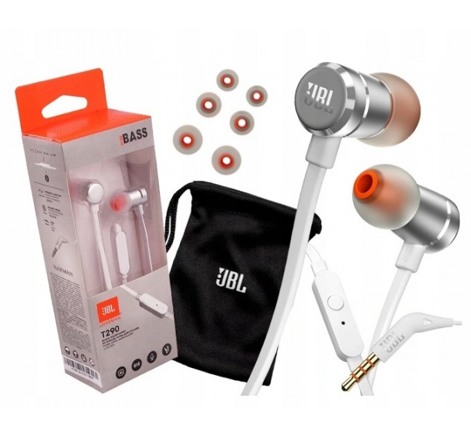 JBL Гарнiтура JBL T290 Silver (JBLT290SIL)