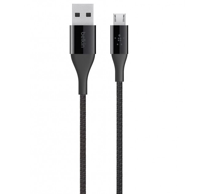 Кабель Belkin DuraTek Mixit USB-MicroUSB 1.2м Black (F2CU051bt04-BLK)