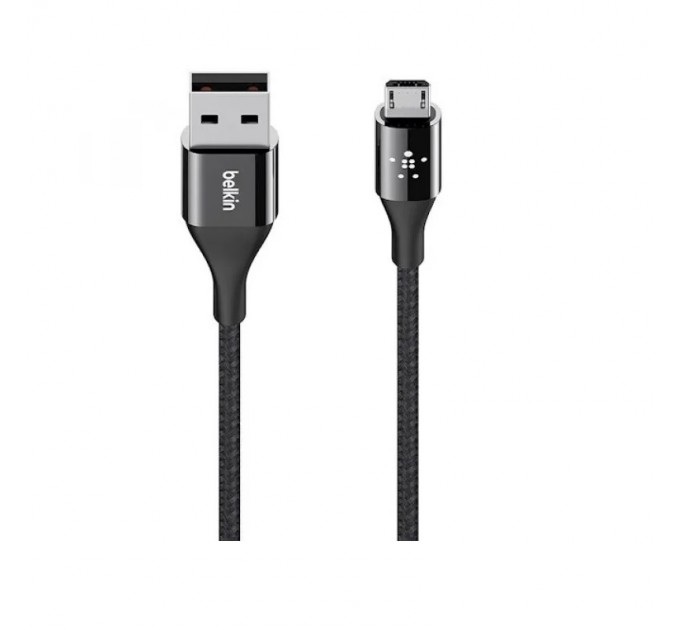 Кабель Belkin DuraTek Mixit USB-MicroUSB 1.2м Black (F2CU051bt04-BLK)
