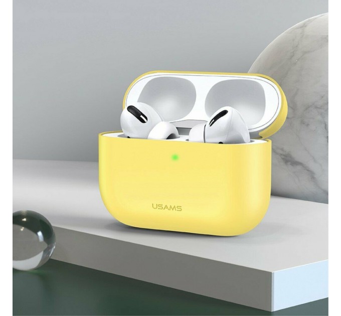 Usams Чохол Usams US-BH569A Silicon Ultrathin для Apple AirPods Pro Yellow (BH569AP03)
